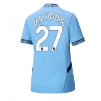 Manchester City Matheus Nunes #27 Hjemmedrakt Dame 2024-25 Kortermet